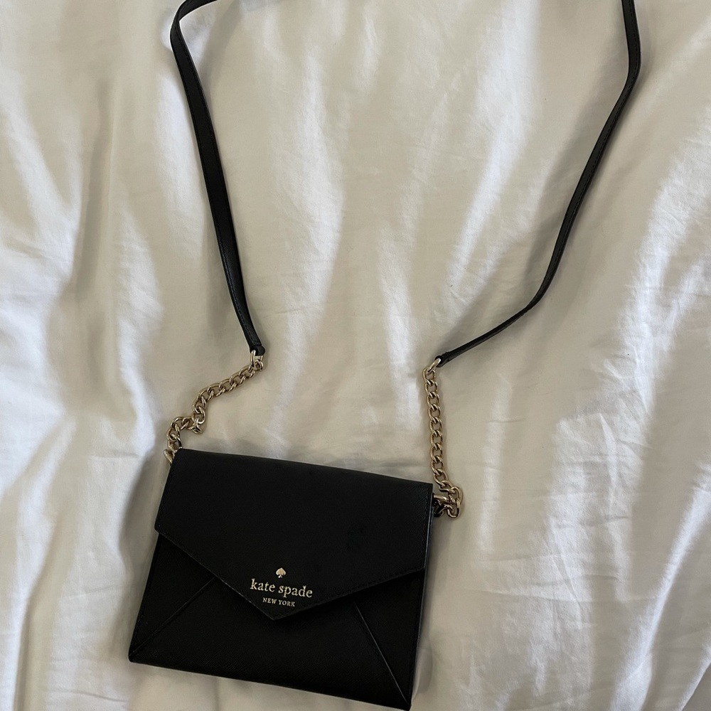 Kate Spade Black Envelope Mini Bag